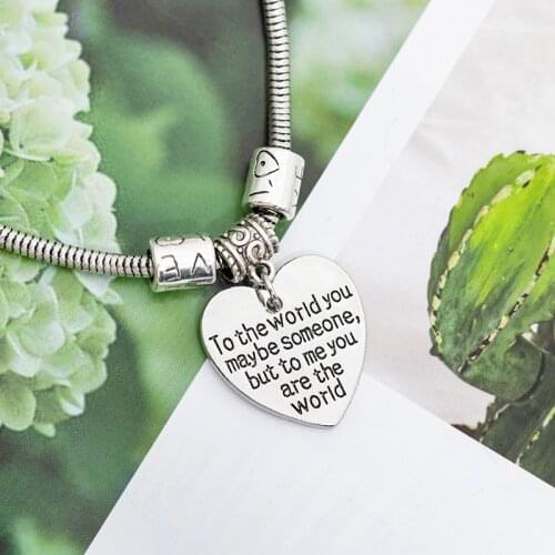 New Family Members Love Letter Bracelet Zinc Alloy Lettering Bangle Bracelet Accessories Fashion Jewelry