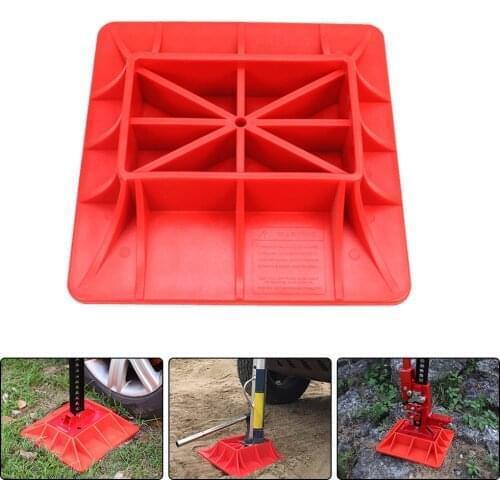 290x290mm PP Hi-Lift Jack Offroading Gear Base Surface Pad to Alleviate Jack Hoisting Sinkage Offroad Base on soft ground mud