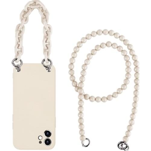 Original Crossbody Phone Case For iPhone 11 Pro Max 12 Mini XR XS Max X 7 8 Plus Necklace Lanyard Liquid Silicone Strap Cover