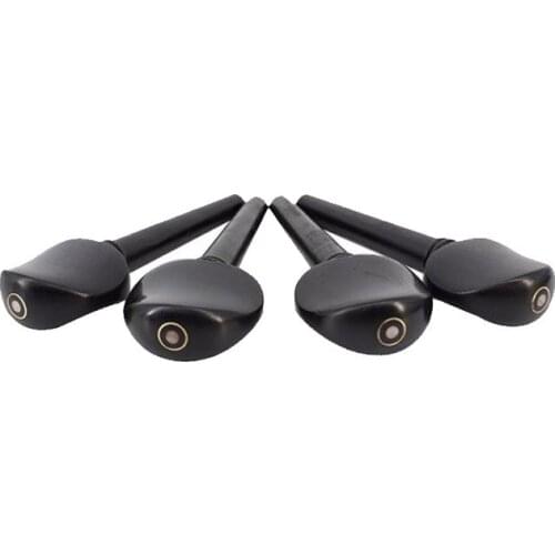 4 pcs/set Hight Quality Cello String Axis for 4/4 3/4 1/2 1/4 Cello Pegs Solid Ebony Wood chord Cello Accessories free shipoing