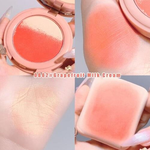 SUIKONE Blush Palette Blush Powder Waterproof Matte Sweatproof Brighten Skin Tone Blusher Natural Make Up Beauty Cosmetics TSLM1