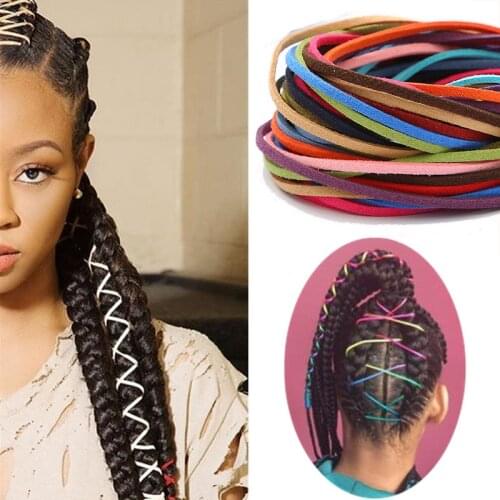 4meters 2.8mm Reggae Braided Method Rope Deer Velvet Hip-hop Holiday Style Hair Accessories Braid Braided Hair Styling Tool