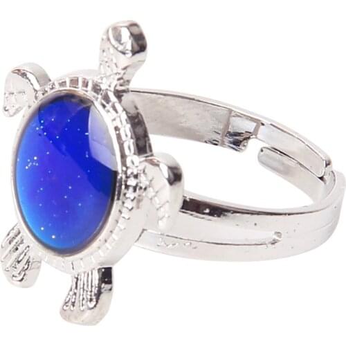 Turtle Color Changing Mood Ring Adjustable