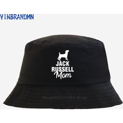 Vinbrandmn New Jack Russell Terrier Mom Dog Pet Bucket hats New Fashion cotton straw hat Hip Hop Fishing Fisherman hat girl boy