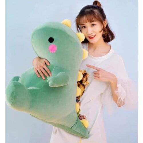 25-50cm Super Soft Lovely Dinosaur Plush Doll Cartoon Stuffed Animal Dino Toy for Kids Baby Hug Doll Sleep Pillow Home Decor