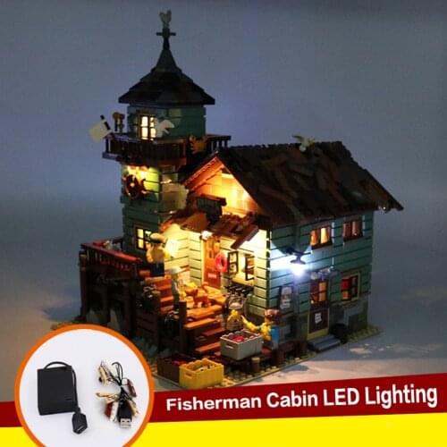 LED Light Up Kit For Leg Old Fishing Store Building Blocks 21310 DIY Toy Blocks ABS Durable Kids Easy Install Energy Saving USB