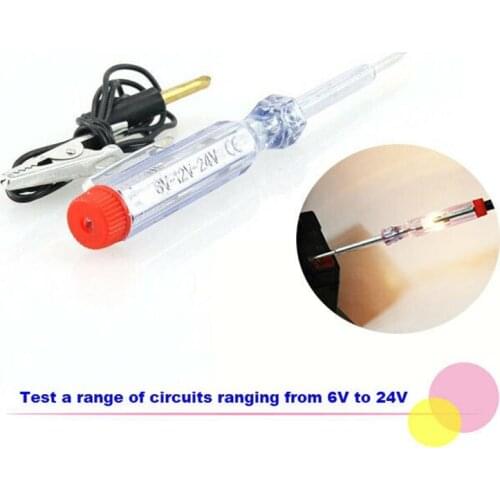 Voltage Circuit Tester Long probe Detector Light Pen W/ Alligator Clip