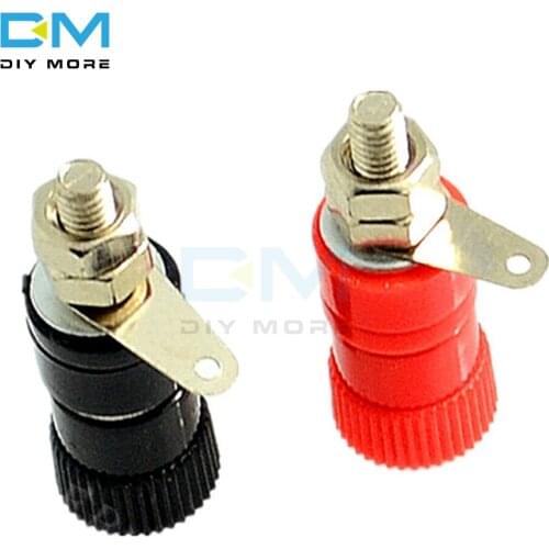 10PCS 5Pairs JS-910B 4mm Banana Plug Jack socket Female Binding Post Terminals for Speaker Audio Less Than 5A and 1KV DIY Kit