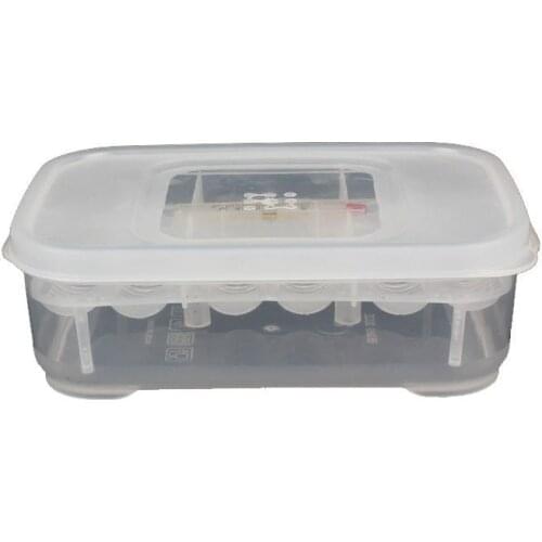 12 Holes Reptile Egg Incubation Tray With Thermometer Incubating Gecko Lizard Snake Eggs Incubation Tool