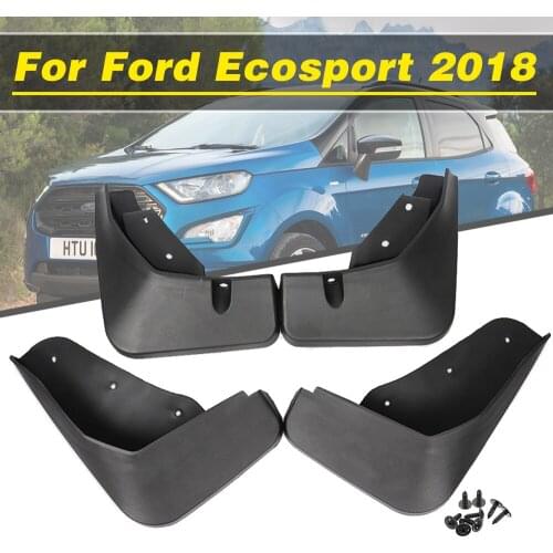 4Pcs For Ford Ecosport 2018 Accessories Car Mudflaps Front Rear Mud Flaps Mudguards Splash Guards Fender Flares