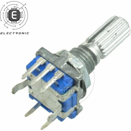 5PCS 20mm Rotary Encoder Switch EC11 Audio Digital Potentiometer Encoding Switch Circular Half Handle Shaft