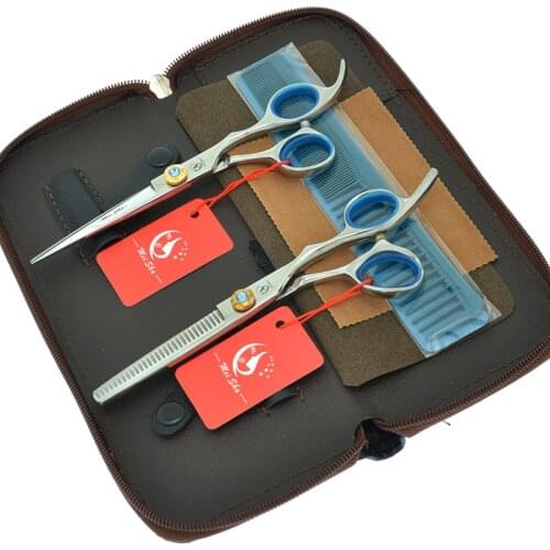 6.0'' Meisha Japanese Steel Salon Hairdressers Cutting Scissors Hair Thinning Shears Barber Hair Fringe Styling Tesouras A0089A