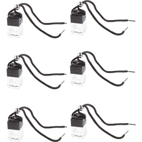 6PCS PERFUME DIFFUSER AIR FRESHENER HOME CAR AIR FRESHENER HANGING FRAGRANCE BOTTLE ACCESSORIES 5ML