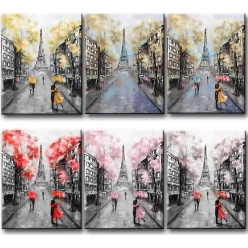 Abstract Art London Street Landscape Canvas Painting Wall Art Posters Prints Wall Pictures for Living Room Home Cuadros Decor