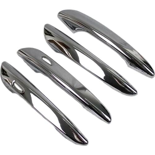 Door Handle Protector Decorarion Cover Trims for 19-20 Mazda 3 BM Bn Sedan Chrome ABS Car Styling Accessories 4Pcs/Set