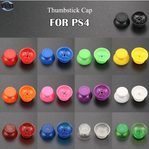 YuXi 4pcs 3D Analog Grips Cover for Sony Dualshock 4 PS4 DS4 Controller Analog Joystick Stick Cap Grips