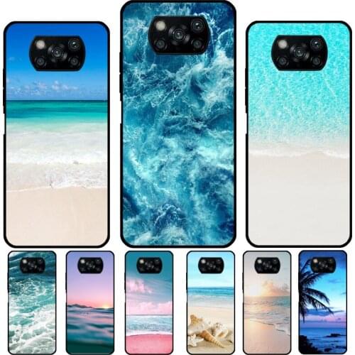 Summer Beach Ocean Waves For Xiaomi Mi 11 Ultra Mi Note 10 Lite 10T Pro Cover For POCO F3 F2 X3 M3 Pro Phone Case