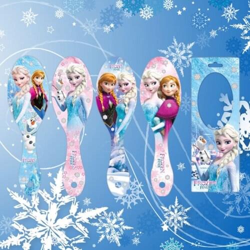 Disney cartoon Frozen children comb Elsa doll accessories airbag massage comb girl birthday gift air cushion comb kid hair comb