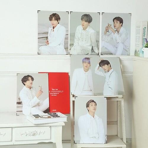 Kpop Love Yourself Photo Frame JUNGKOOK SUGA V JHOPE JIMIN RM JIN World Tour Image Photos Picture Collection Fans Gift