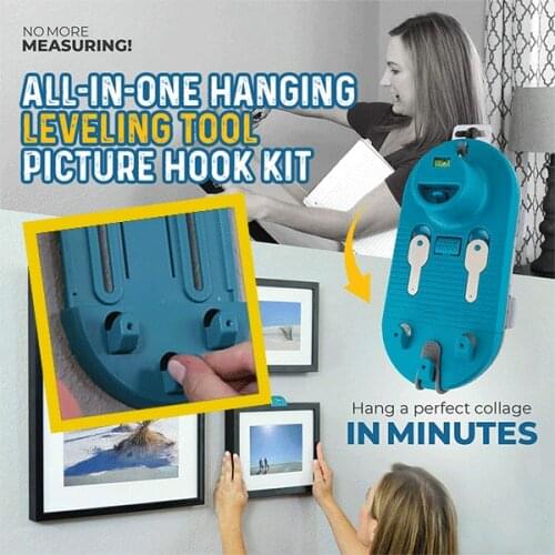 GO HANG IT Photo Frame Hang Tool Plastic Hanging Hanger Home Decor Wall Hooks Mount Picture Frame Seamless Nail Wth Accessories