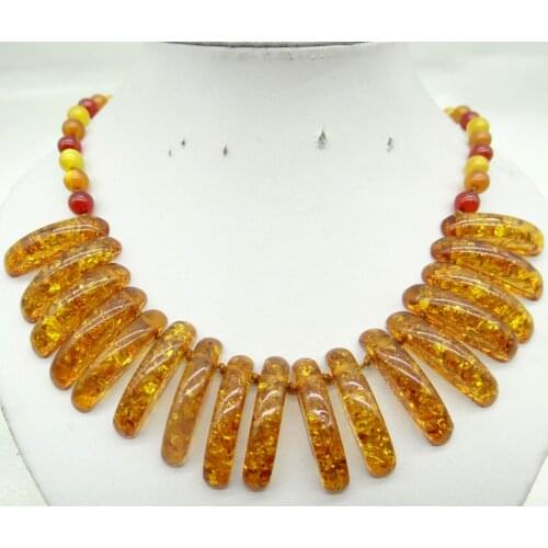 Hot sell Natural Precious Modernist Water drop TEARDROP GOLDEN HONEY PRESSED AMBERS Jewelry making earring necklace