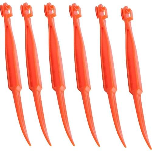 HOT-6PCS Easy Orange Citrus Peeler in Bright Orange Color Kitchen Tool