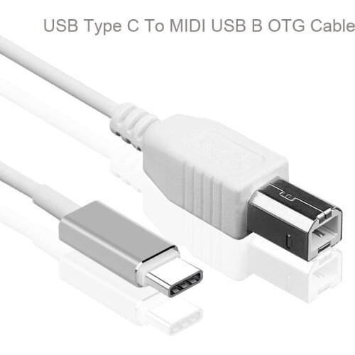 USB C To MIDI USB B Cable 3.3ft USB C to USB 2.0 Cord to Midi Controller Keyboard Audio Port for Epson USB C Printer OTG Cable