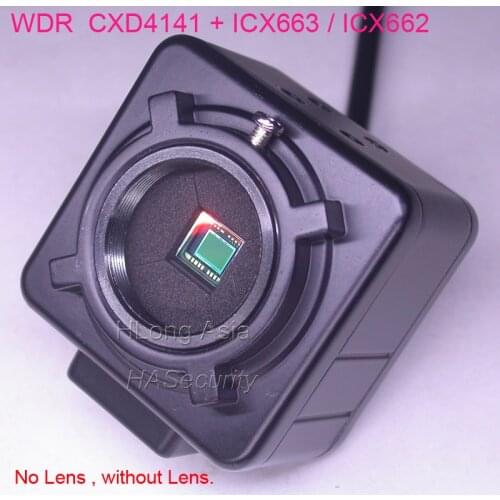 Box style camera WDR EFFIO-V 1/3" ICX662 (NTSC) / ICX663 (PAL) CCD image sensor + CXD4141 (optional Lens)