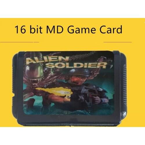 Classic 16 bit MD Single Game Card Series for Comics Bunny Contra Black Game Cartridge For Sega Game Console