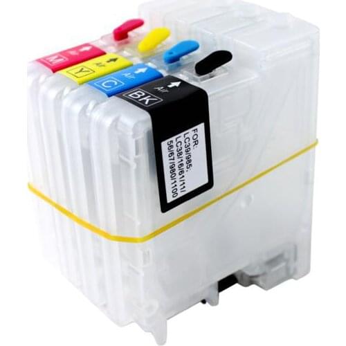 Einkshop LC39 LC980 lc60 LC985 LC1100 empty refillable Ink Cartridge for Brother DCP-145C J125 J315W J515W MFC J415W J615 J615W
