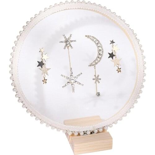 Lace Handmade Earring Holder Stand for Girls Women Home Photography Props