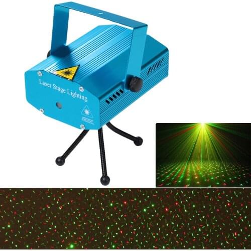 Laser Projector Stage Light Effect Voice-Control Dj Disco Xmas Party Club Light Adjustment Fireworks Strobe Stage Light US Plug