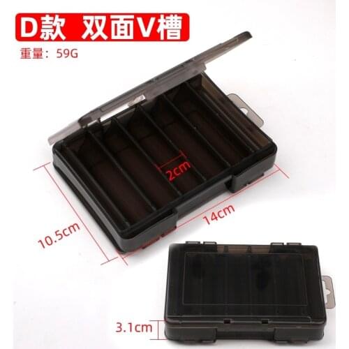 Luya box gun color double-sided thickened bait accessories storage box XIDIAOYU