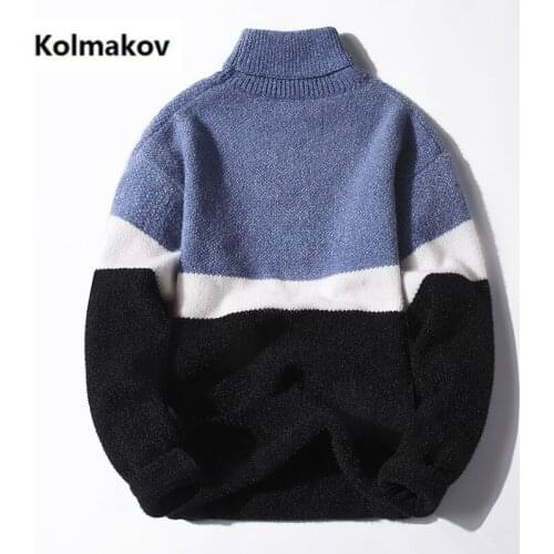 Sweaters men 2020 Winter new arrival casual stripe sweater men Student youth sweaters slim fit Mens wool pullovers MY032