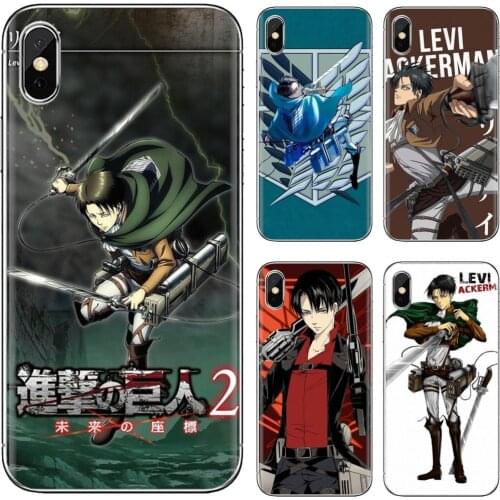 Soft TPU Cover anime attack on titan Levi For Xiaomi Redmi 2 S2 3 3S 4 4A 5 5A 5 6 6A 7A 9 9T 9C 9A Pro Pocophone F1