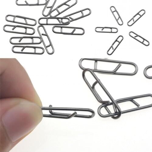 2020 New 50Pcs Powerful Fast Link Clip Snap Fishing Tackle Quick Change Lead Links Clips Interlock Accessories