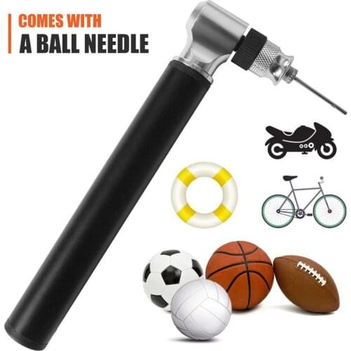 Portable Bike Pump 300 PSI High Pressure Bicycle Air Pump Ball Tire Inflator For Mountain Road Bikes Accessories