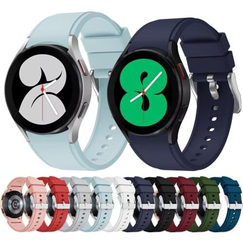 WatchBand Strap For Samsung Galaxy Watch 4 40mm 44MM /Galaxy Watch 4 Classic 42mm 46mm Official Silicone WristBand Bracelet belt