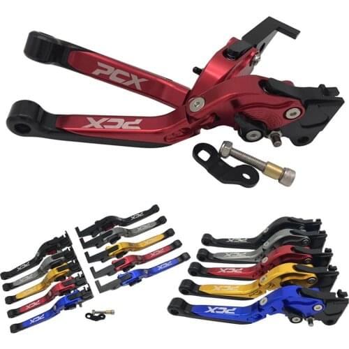SEMSPEED Parking Brake Levers For HONDA PCX 150 125 PCX125 PCX150 Motorcycle Folding Extendable Clutch Automatic Lock Levers