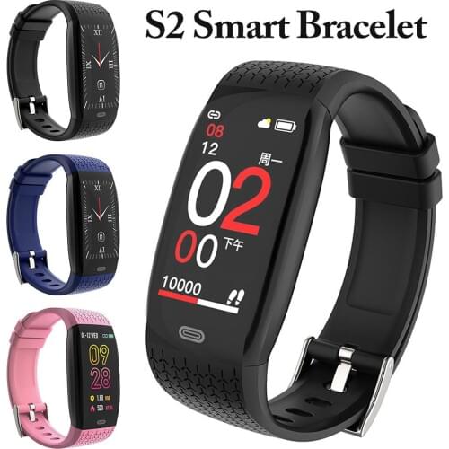 S2 Smart Bracelet Bluetooth Fitness Traker Colorful Screen Smart Bracelet Waterproof Smart Band Blood Monitor Calorie Pedometer