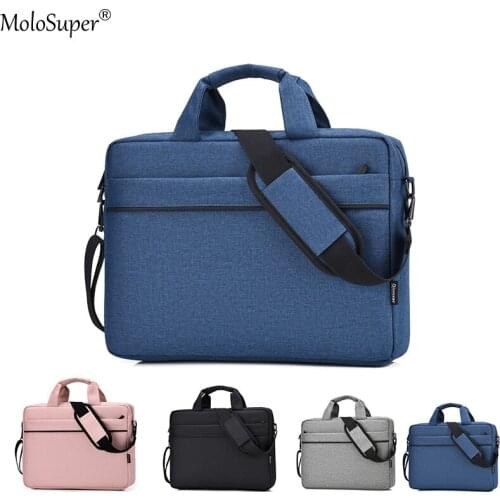 Universal Laptop Bag Sleeve for MacBook Air Pro 13 14 15.6 16 Inch PC Case Computer Messenger Shoulder Pouch Briefcase