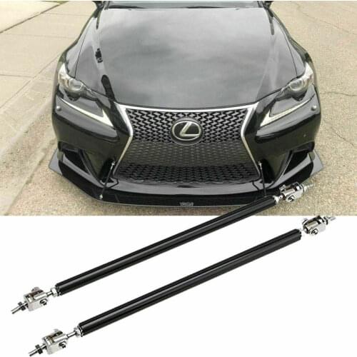 Universal Adjustable 15CM Front Bumper Lip Splitter Diffuser Strut Rod Tie Support Bars For Lexus Most Vehicles Car Styling