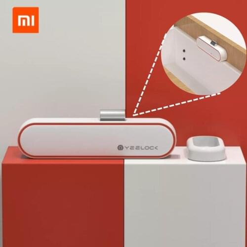Xiaomi Mijia YEELOCK ZNGS02YSB Smart Drawer Cabinet Lock Keyless Bluetooth APP Unlock Anti-Theft Safety File Security Padlock