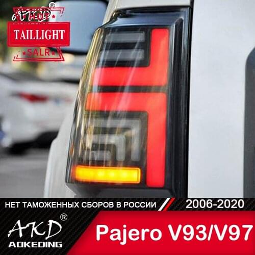 For Car Pajero V93 Tail Lamp 2006-2020 Led Fog Lights DRL Day Running Light Car Accessories Mitsubishi Pajero V97 Tail Lights