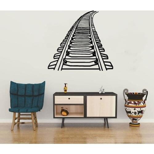 Railway Railroad Wall Decal Train Rail Vinyl Sticker Home Interior Wall Mural Decor Housewares Custom Stickers Poster DW7119