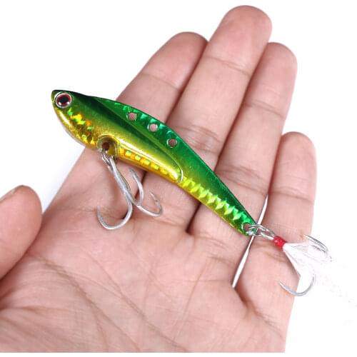1Pcs Metal Laser VIB Fishing Lure 20g 30g 40g Fly Fishing Crankbait Vibration Spoon Spinner Sinking Bait Tackle