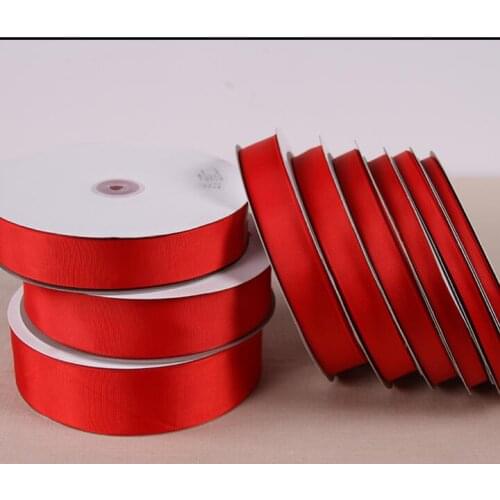 100Yards/Roll 6mm/10mm/15mm/20mm/25mm/40mm/50mm Red Grosgrain Ribbon for Wedding Party Decoration&DIY Gift Wrapping
