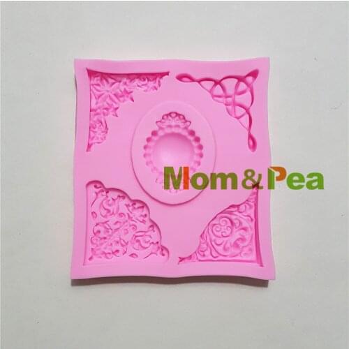 Mom&Pea 1322 Free Shipping Deco Silicone Mold Cake Decoration Fondant Cake 3D Mold Food Grade
