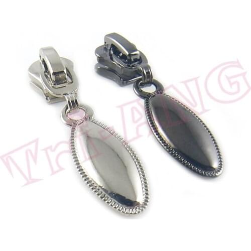20pcs/lot, New Arrival 2018 Hot 5# Oval Shape Zipper Slider for Metal Zipper Nylon Zipper Resin Zipper