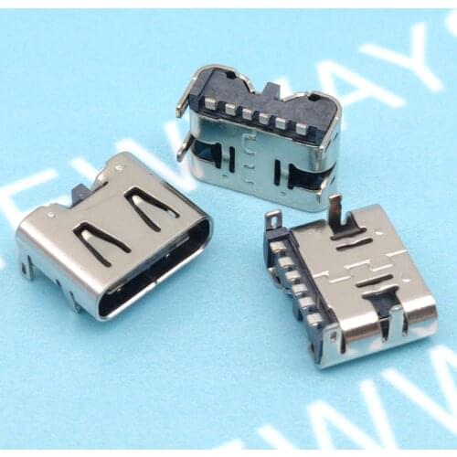 50Pcs Micro Usb 6Pin Type-C Female Connector Usb3.1 For Mobile Phone Mini Usb Jack Connector Charging Socket